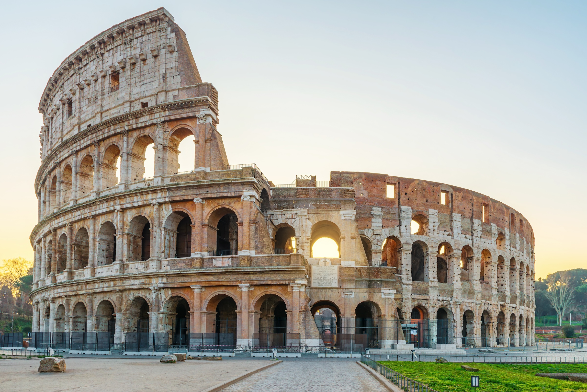 Le Colisée de Rome vu de l'extérieur